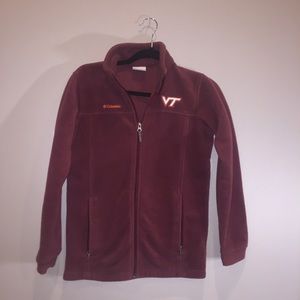 Columbia Virginia Tech VT zip up jacket size S (W)